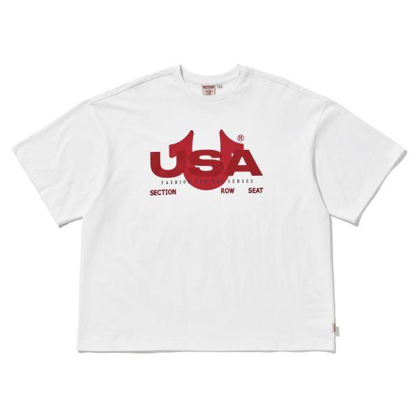 USA T SHIRT (WHITE)