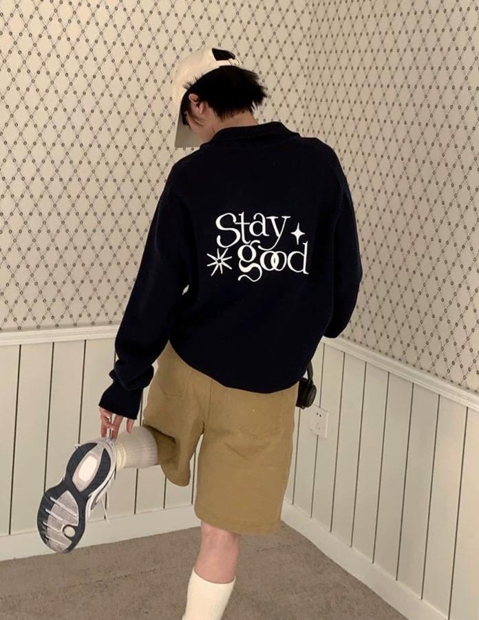 Meihao Store 카라 풀오버 니트 (2color)