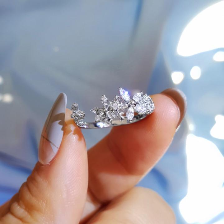 블랑 눈꽃 반지