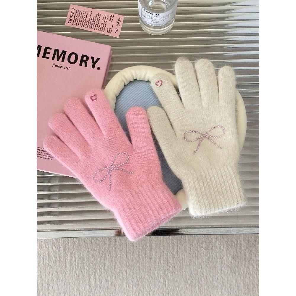발레코어 손장갑 겨울 니트 발레코어룩 스마트폰 핑거홀
