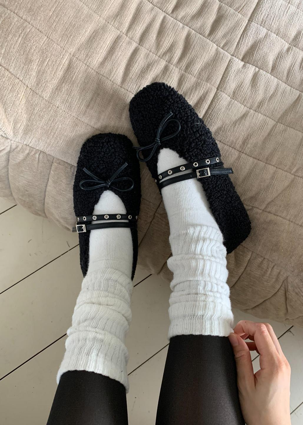 릿킴 SHEARING MARY JANE SHOES