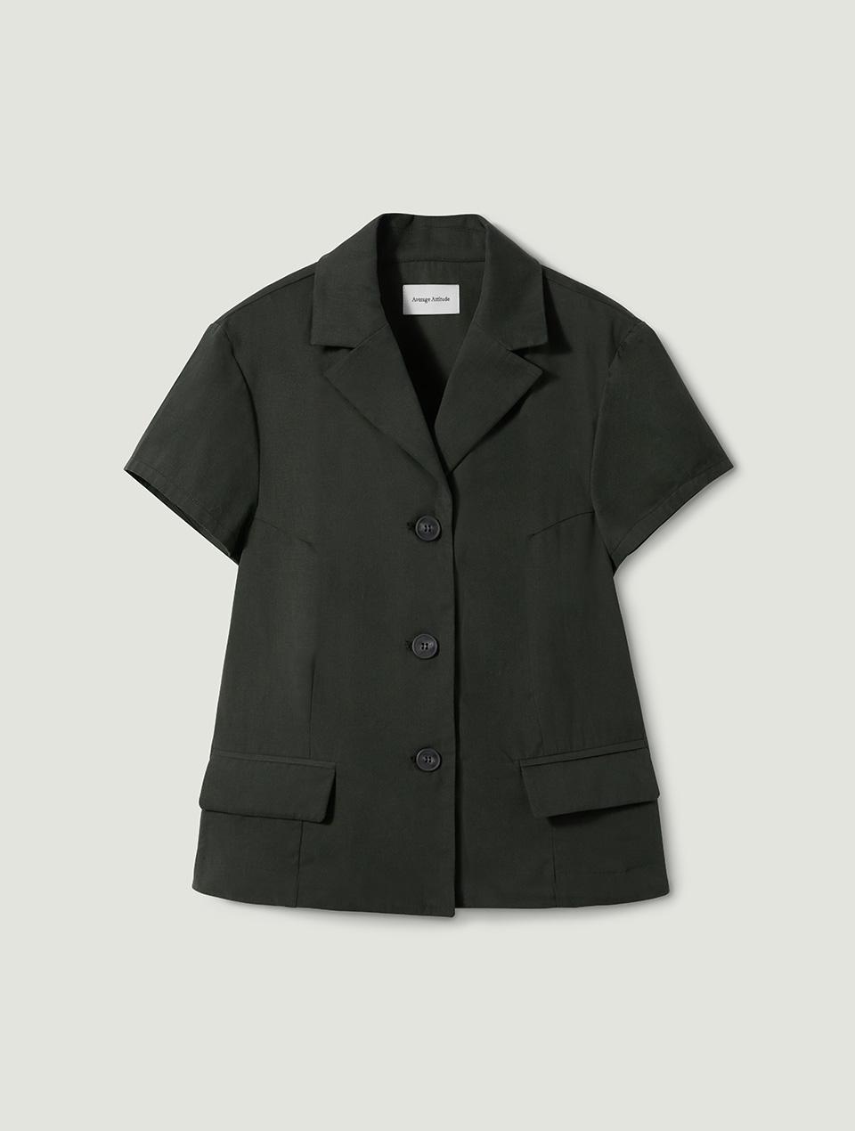 Tailored Shirt Jacket_Charcoal Khaki