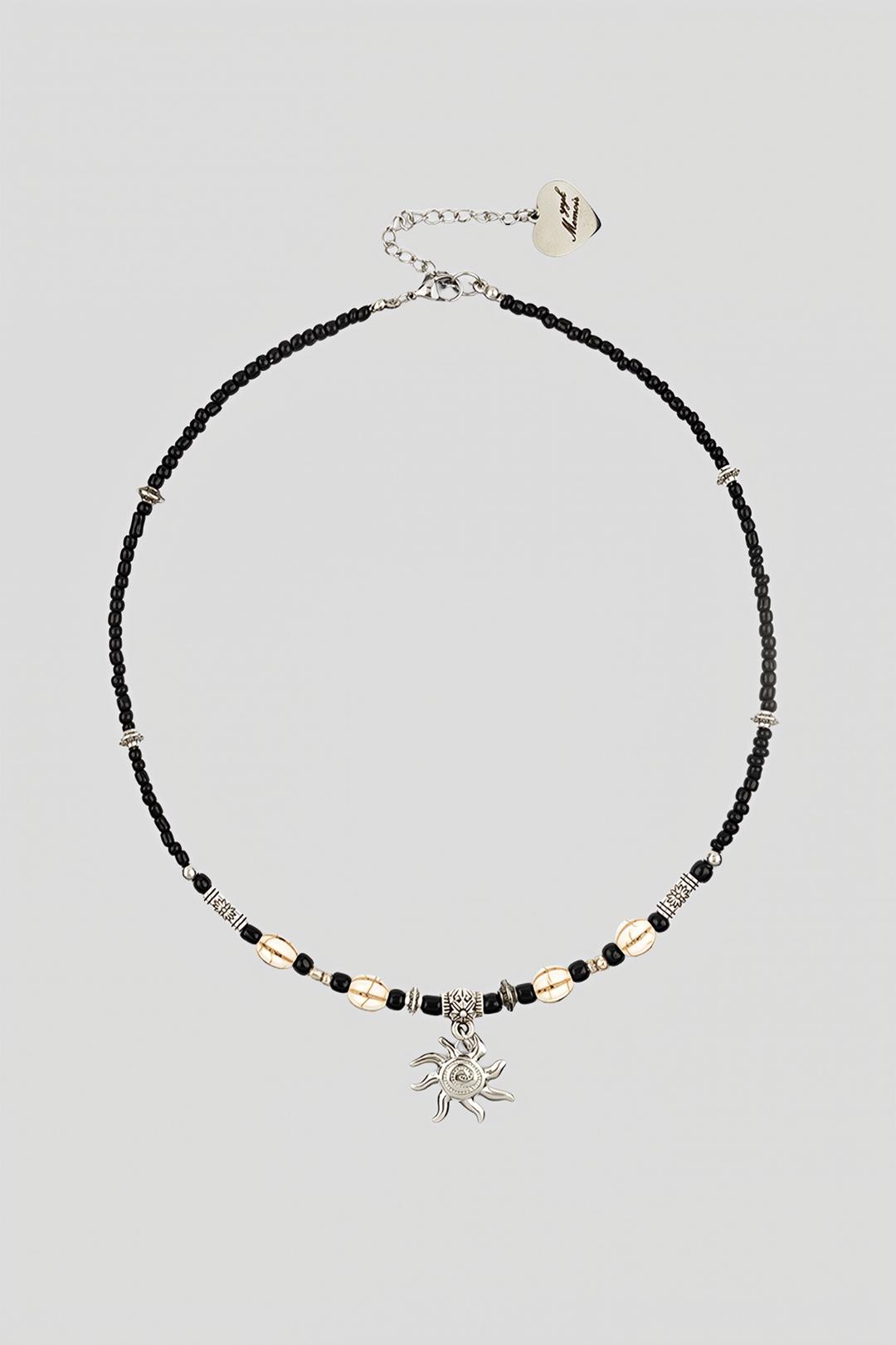 Black Sun & Turkey Stone Necklace