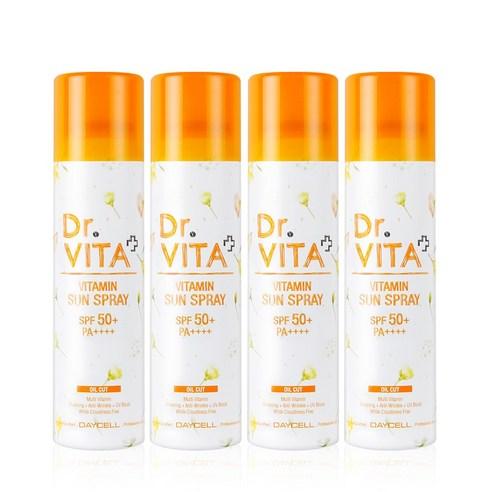 데이셀 닥터비타 비타민 선스프레이 SPF50+ PA++++, 150ml, 4개