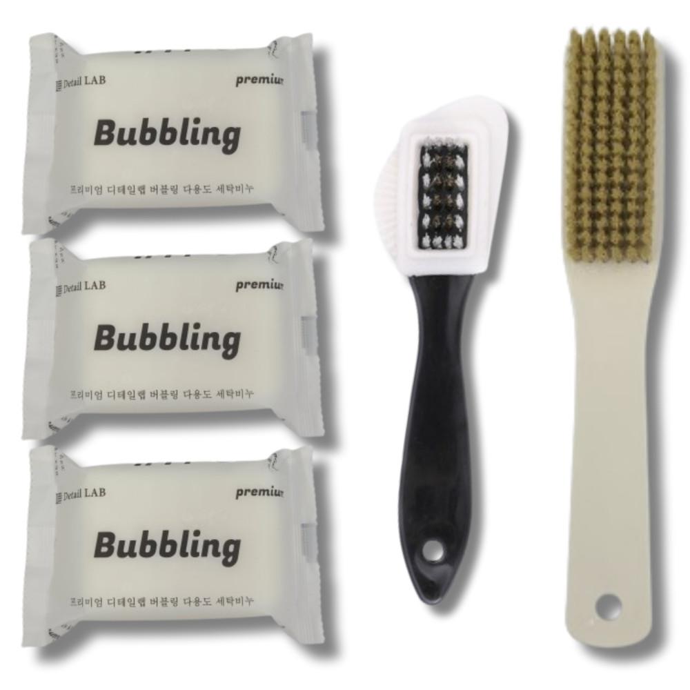 디테일랩 버블링 3개 세트 스웨이드 가죽 신발 운동화 세제 클리너 세탁 설거지 세척