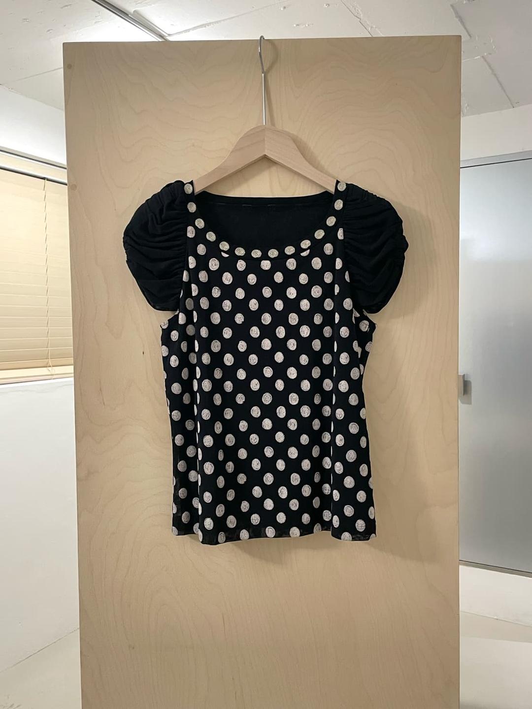 히로코 코시노 도트 블라우스 | 후루츠패밀리