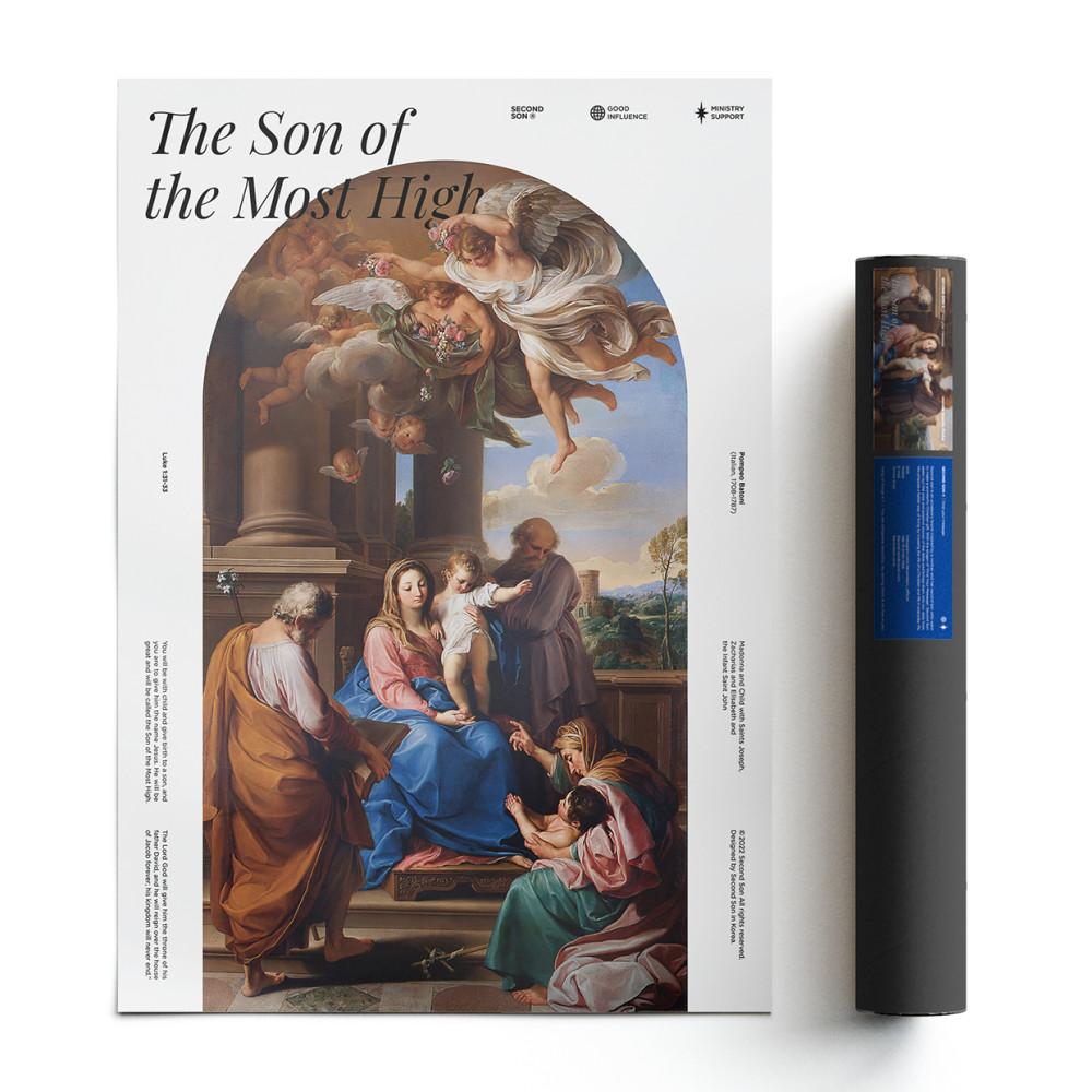 세컨드선 히스토리 그래픽 포스터 A2 - 아기 예수 기독교 선물 크리스천 굿즈