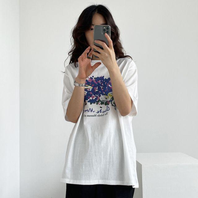 모네 박스 티셔츠 2color