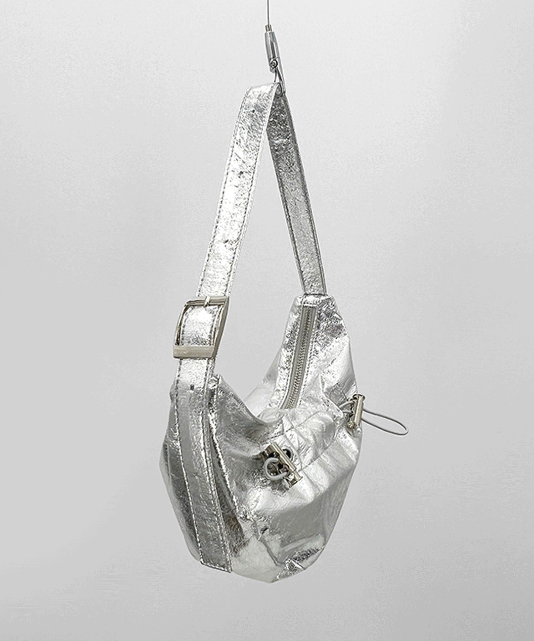 [오늘출발보장] 글리터 크로와상 호보 숄더백 3Color