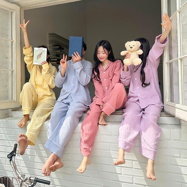 요루면파자마 긴팔버전