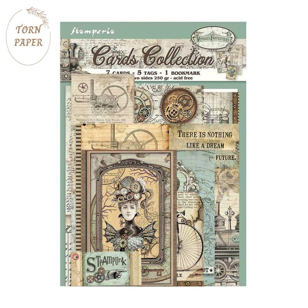 Stamperia 스탬페리아 Voyages fantastiques Cards Collection STA 063