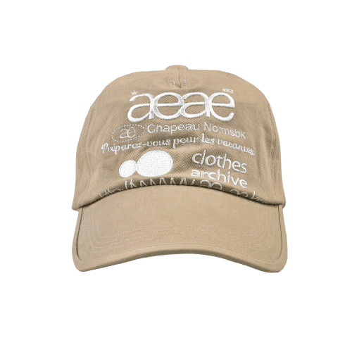キャップ [MATINKIM]matin cotton washed ball cap in beige COTTON WASHED CRACK LOGO BALL CAP IN BEIGE – Matin Kim