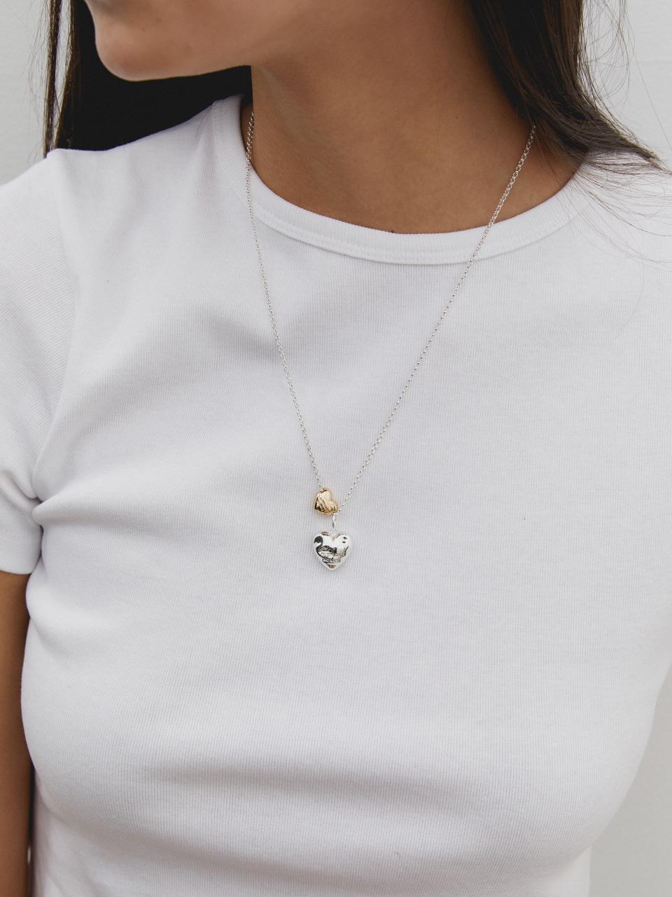 bumpy love mix necklace