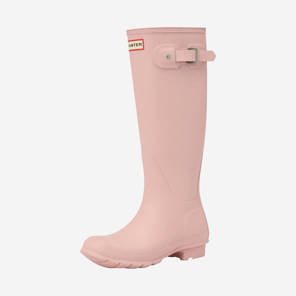 헌터 오리지널 톨 페이디드 로즈 핑크 레인부츠 장화