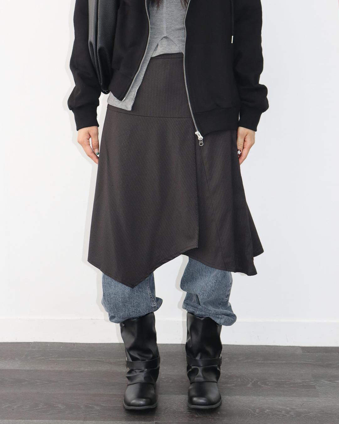 RODEO STRIPE SKIRT (2COLOR)