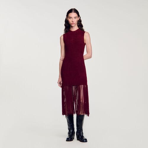 Robe en maille velours | Sandro FR