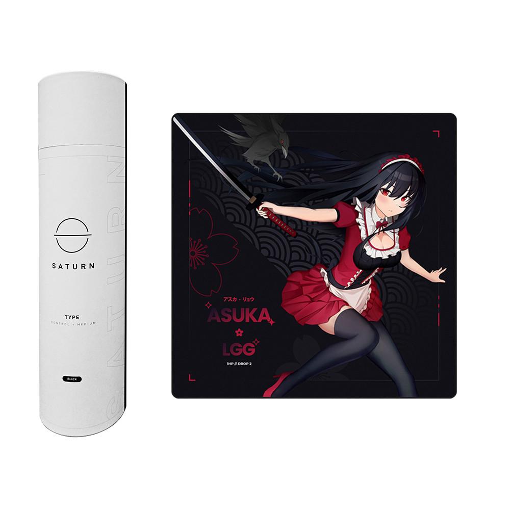 LGG 새턴 아스카 한정판 게이밍 마우스패드 Saturn 일본 폼베이스 500 500
