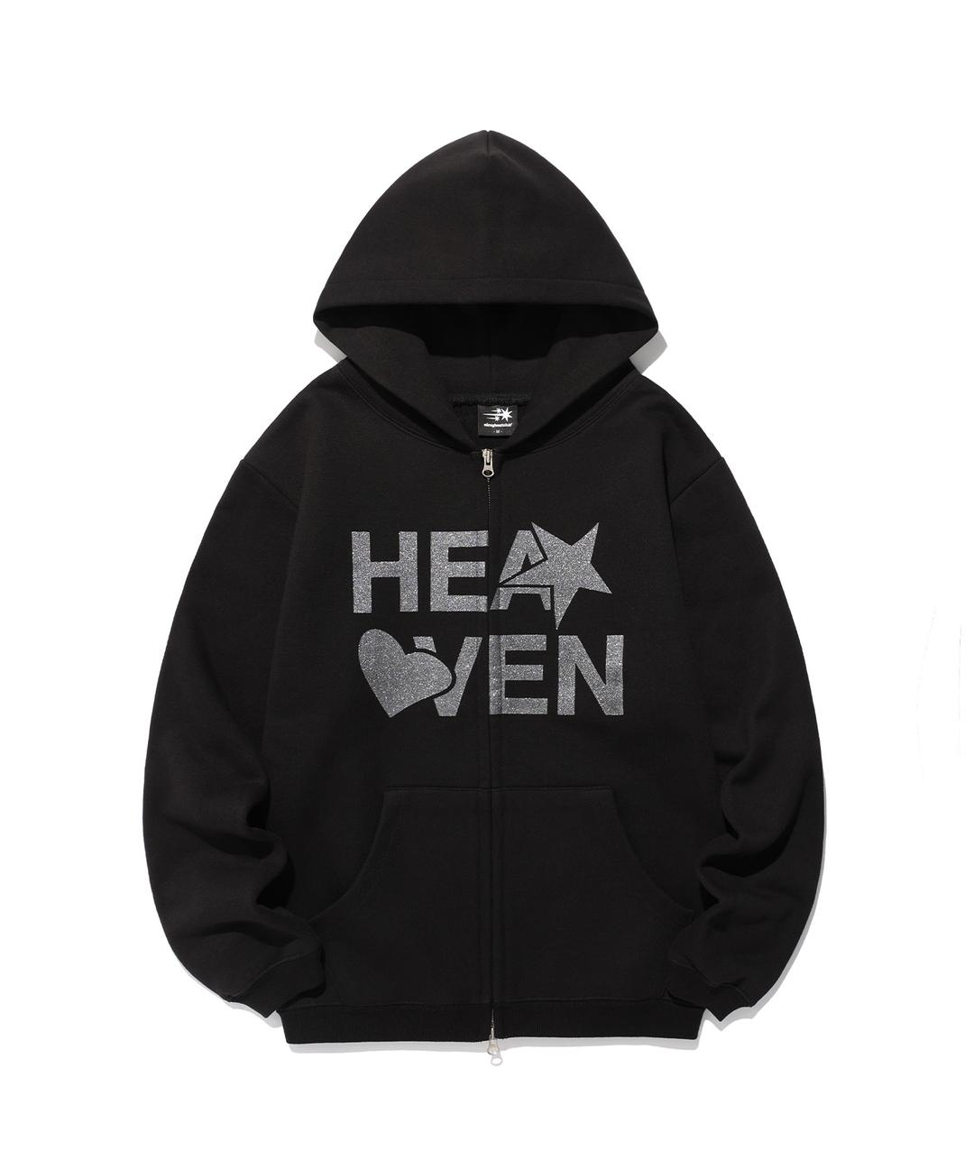 HEAVEN HOODIE ZIP UP[BLACK]