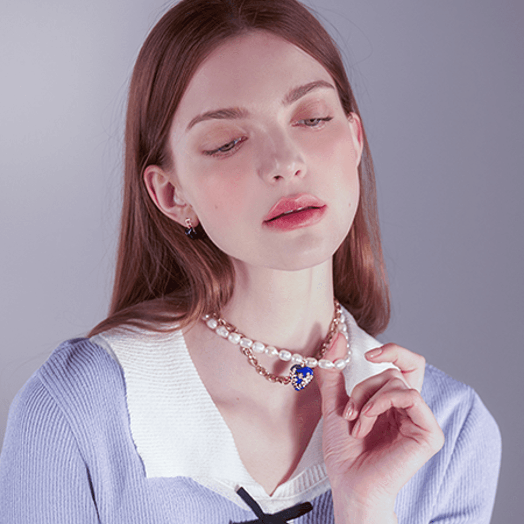 14k 하트봉봉 라피스라줄리 팬던트 MF028M