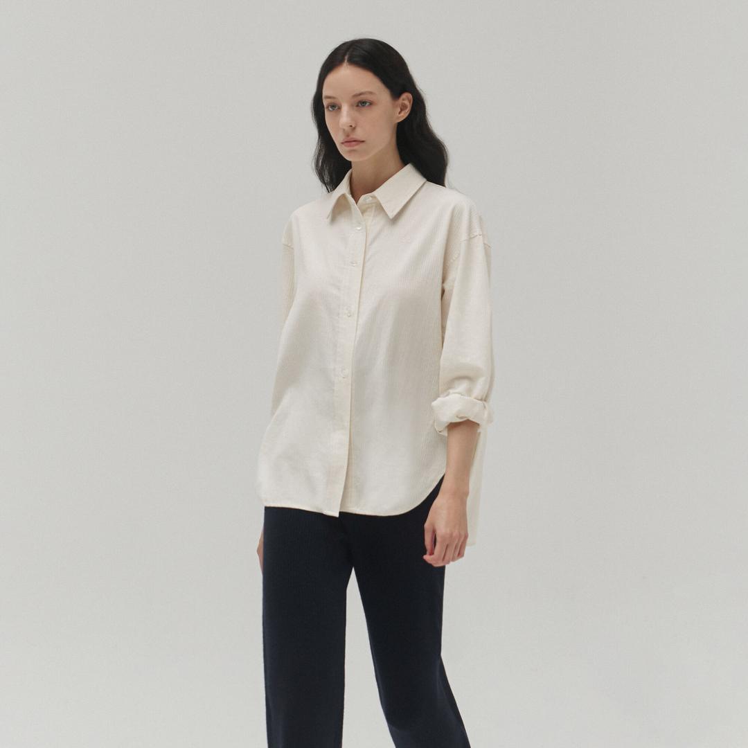 Cotton leeway shirt (Ivory)