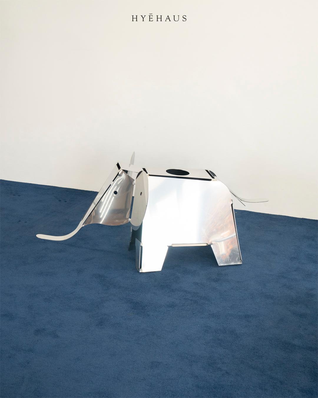 Metal elephant by unknown