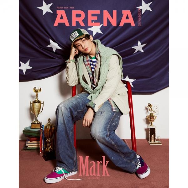 [예약판매] ARENA HOMME+ 아레나 옴므 플러스 2025년 3월호 표지별 구매 - (표지 3종 NCT 마크)