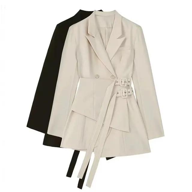 [당일출고+특가+봄신상]허리 밀봉 일체형 정장 코트