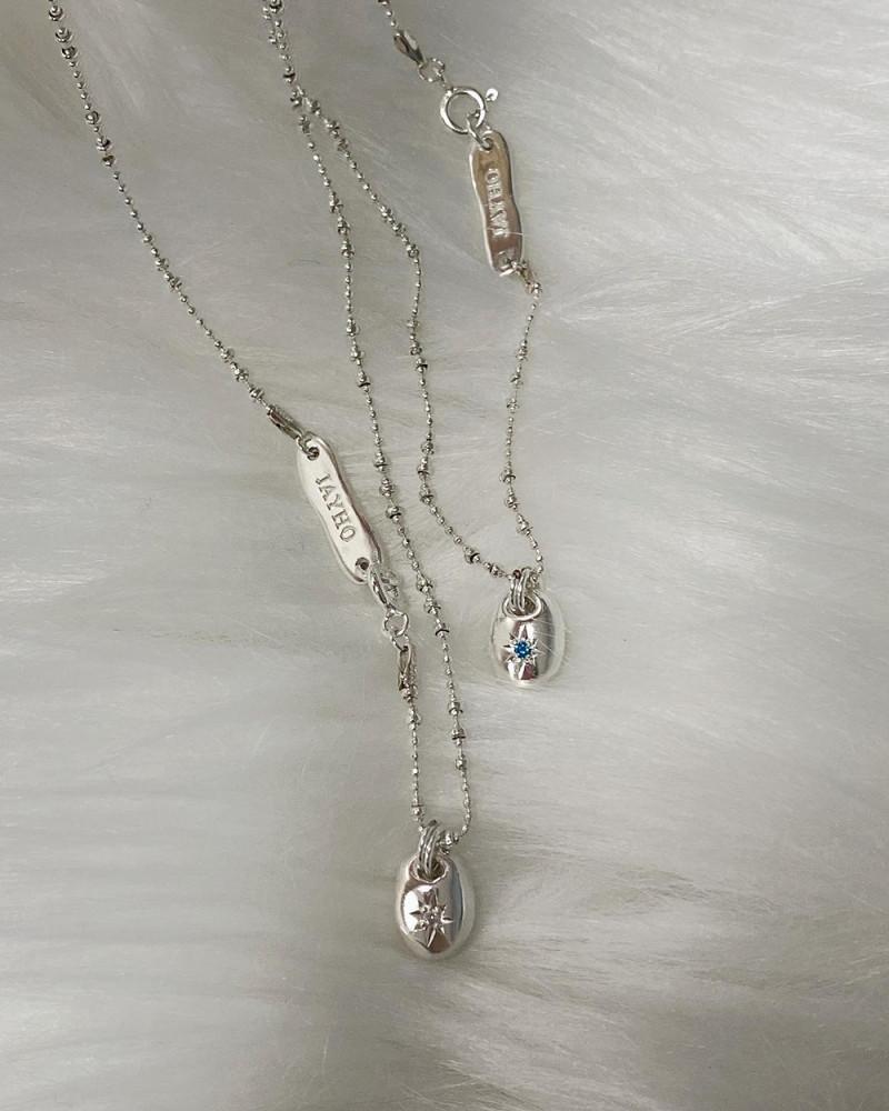 오늘발송📦[페블스] 탄생석 별조각 데일리 925실버 여자 친구 선물 은목걸이