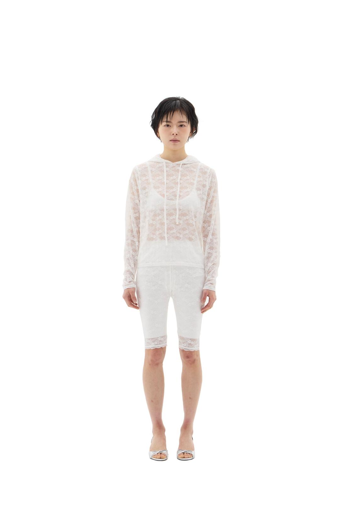 LACE BIKER SHORTS (WHITE)