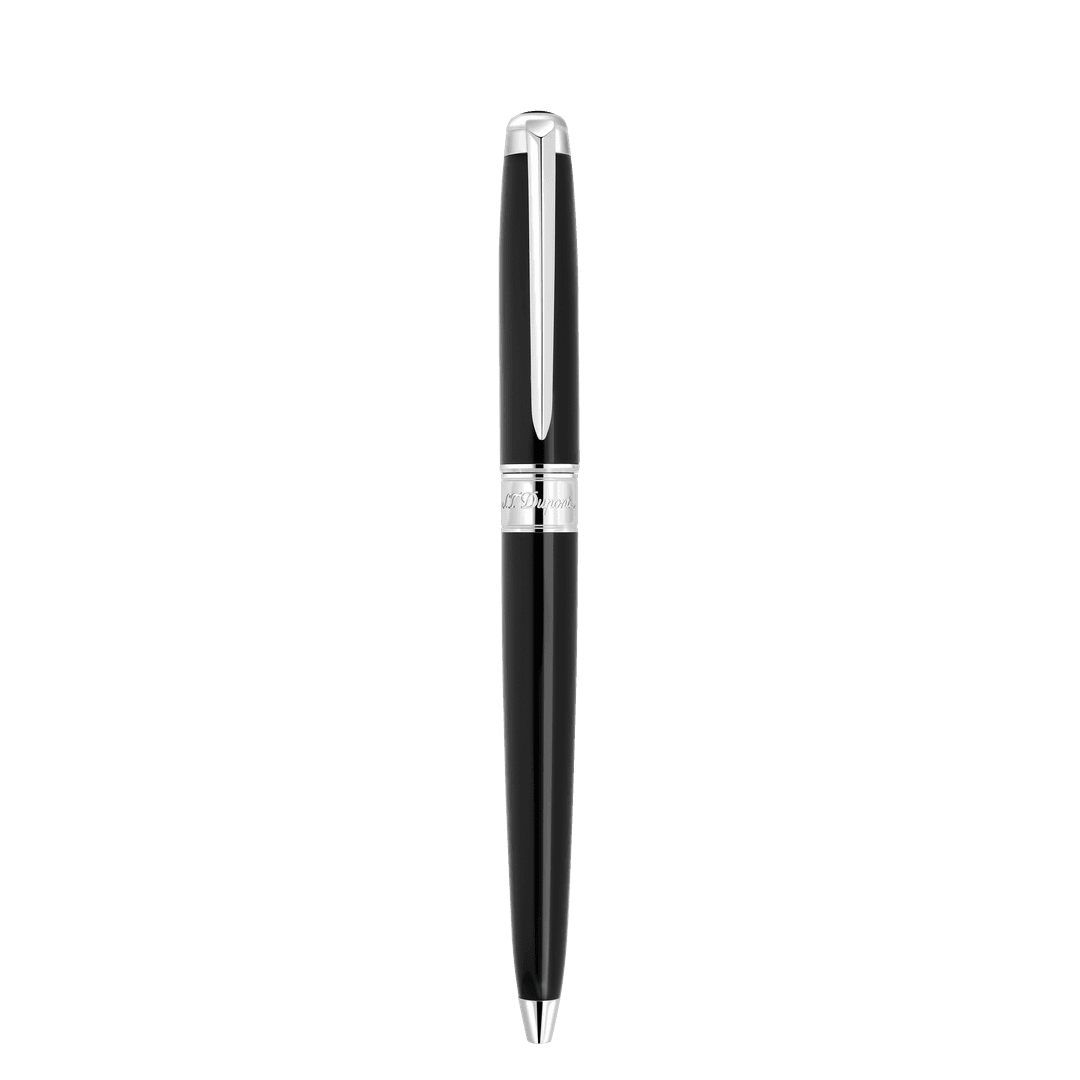 S.T. Dupont Luxury Writing Instrument - Line D Eternity Medium Black and Palladium Ballpoint Pen