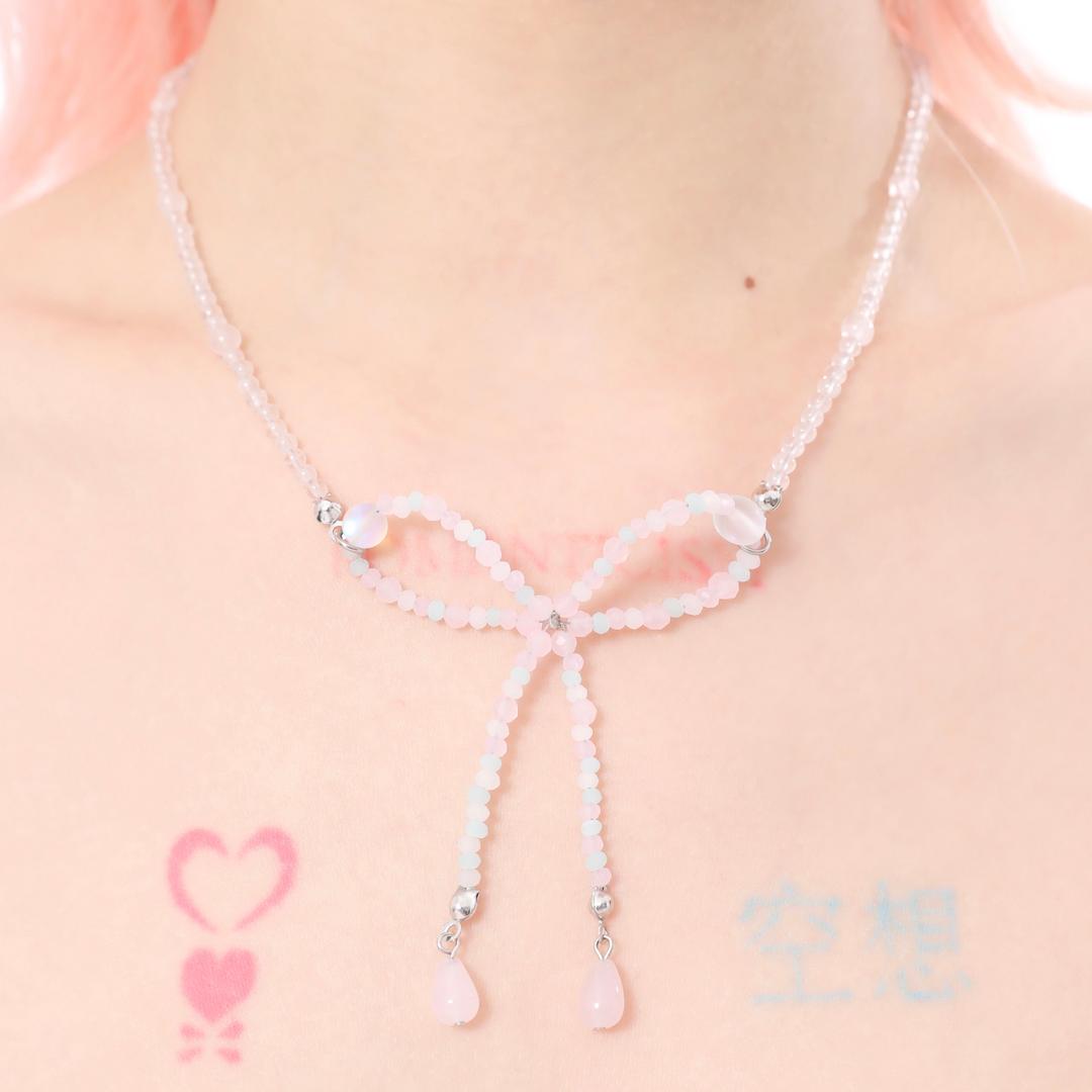 Pastel Bow Necklace