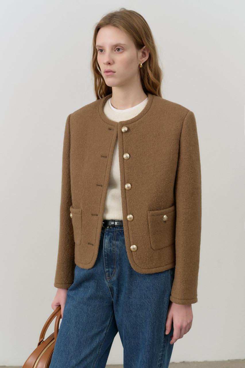 CLASSIC TWEED JACKET CAMEL