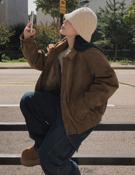 보페스웨이드블루종점퍼(누빔안감)