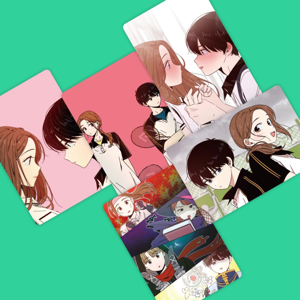 청춘 블라썸 일러스트 카드 세트 - 봄(5장)