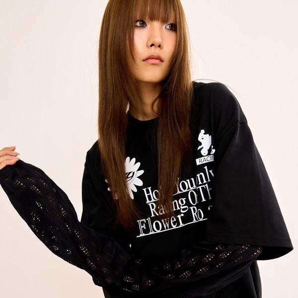 Layered T Shirt - Black