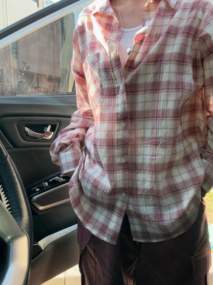 [남녀공용 여름까지 쭉~] 토니 체크 셔츠 (당일출고) : 믹스텝 Mixtep