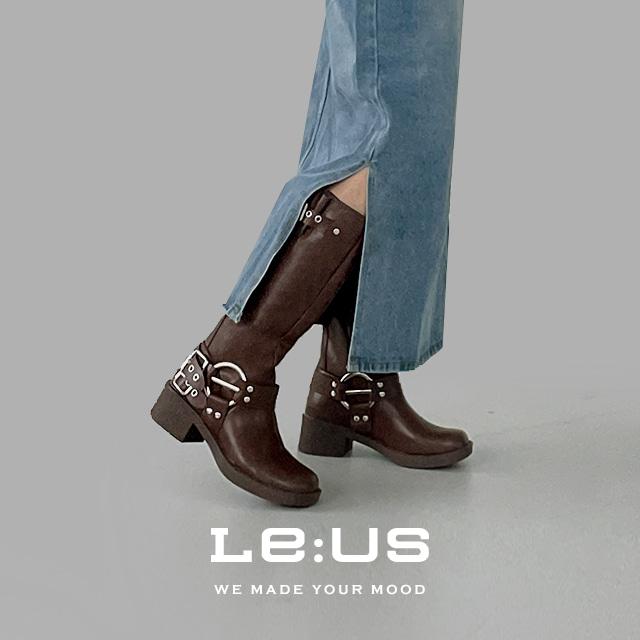 (당일발송) [MADE] 어텀 버클 롱부츠(4.5cm)