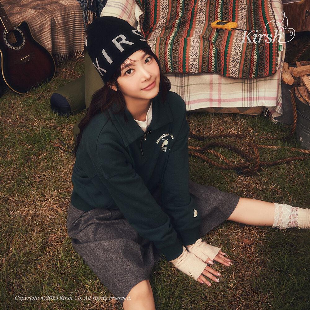 (홍은채 착용)키르시 미디 플리츠 스커트 [멜란지 그레이]