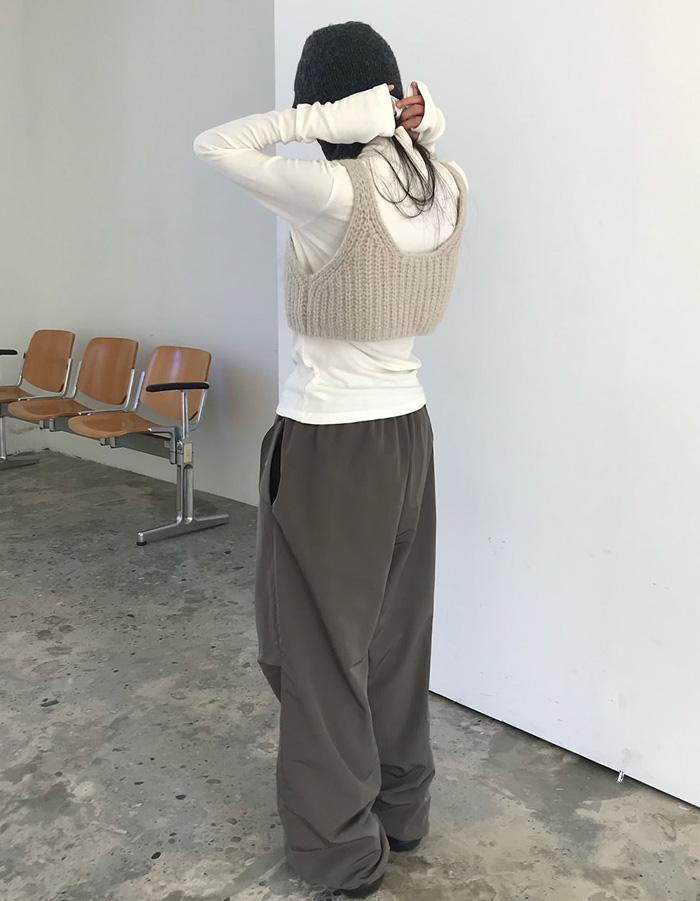 Grow fleece parachute pants