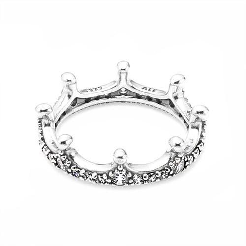 판도라 197087CZ 인첸티드 크라운 왕관 실버 반지