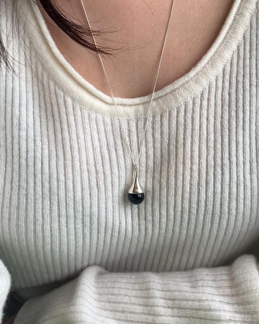 (silver925) Orbit long necklace *silver