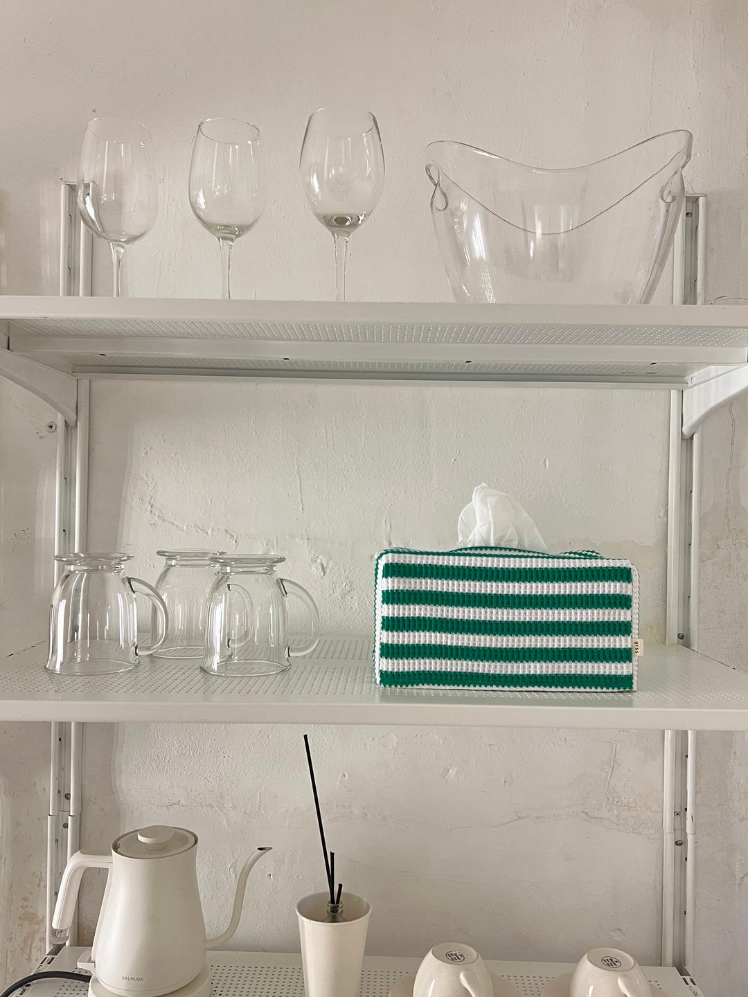 Waffle Green Tissue Case