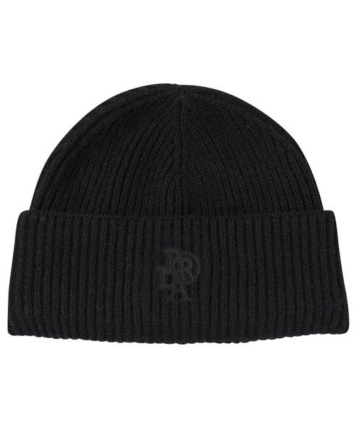 PRDA KNIT RIBBED BEANIE BLACK