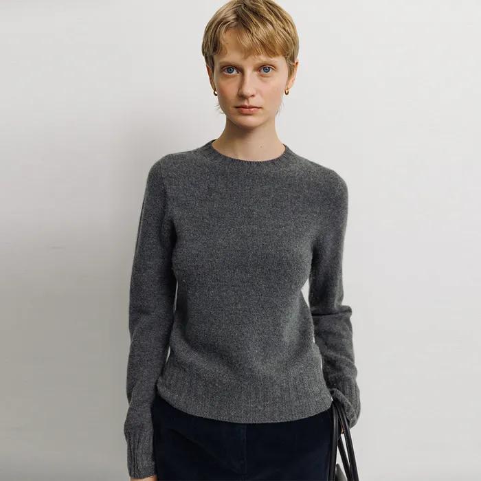 3rd/ Mockneck Knit in Gray