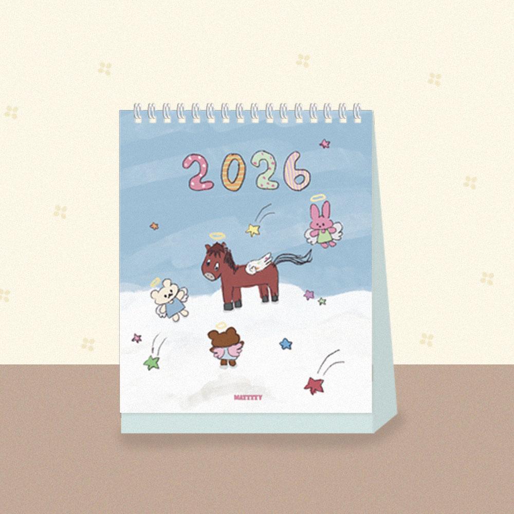 Happy 2026 calendar (탁상용)