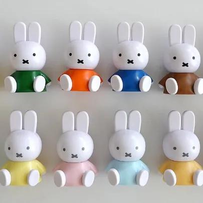 [정품] 미피 마스코트 피규어, 미피피규어, 컬러풀, 파스텔, 줄무늬 피규어