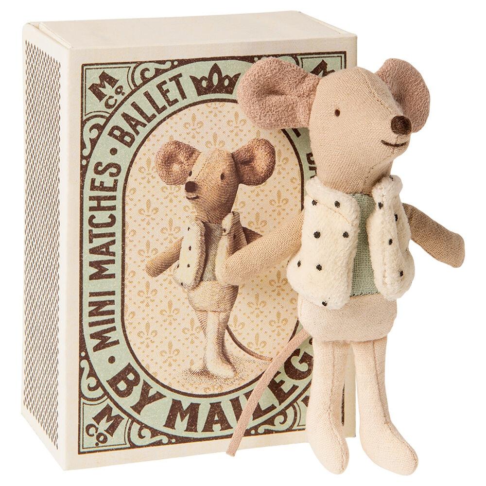 Maileg 메일레그, Dancer in matchbox, Little brother mouse