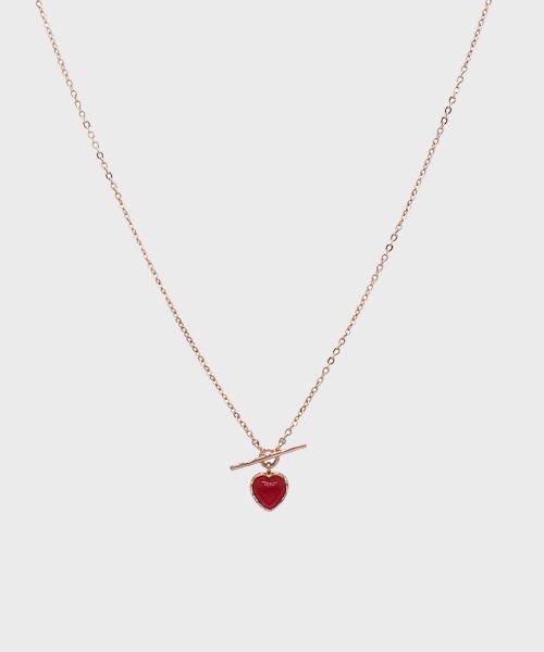 Anne Garnet Heart 14K 목걸이