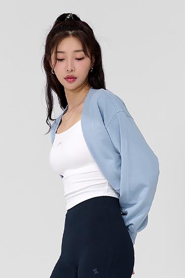 젝시믹스 소프트 코튼 벌룬 볼레로 에어블루밍