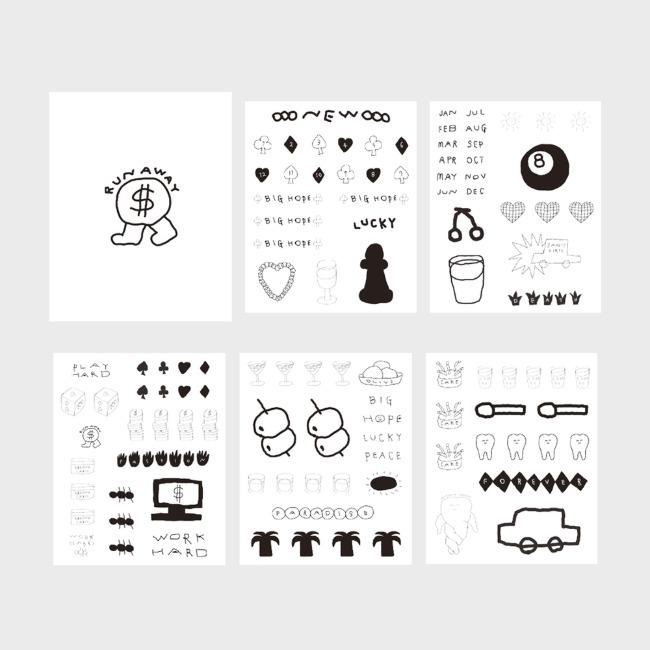 [이나피스퀘어] 다이어리 스티커 set